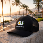 CALLE UNO La Primera Trucker Hat - Midnight Black