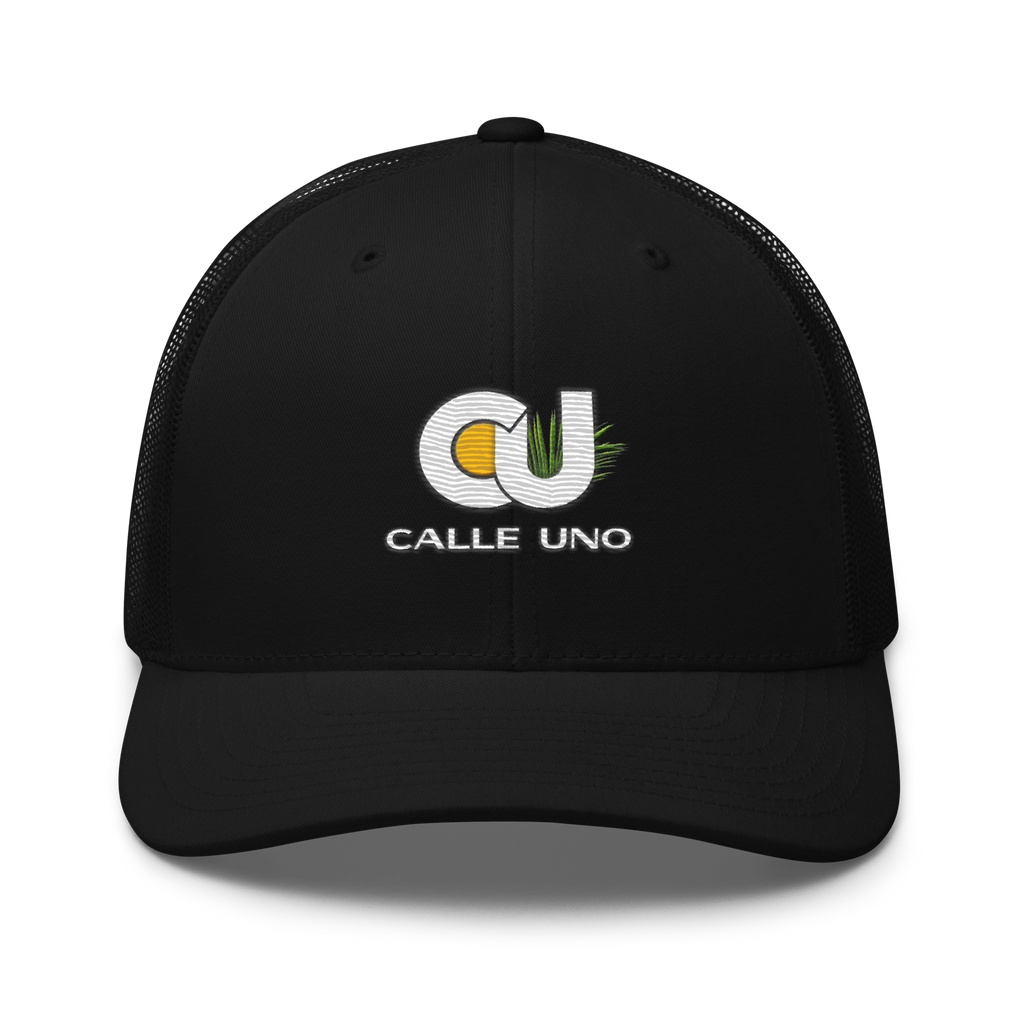 CALLE UNO La Primera Trucker Hat - Midnight Black