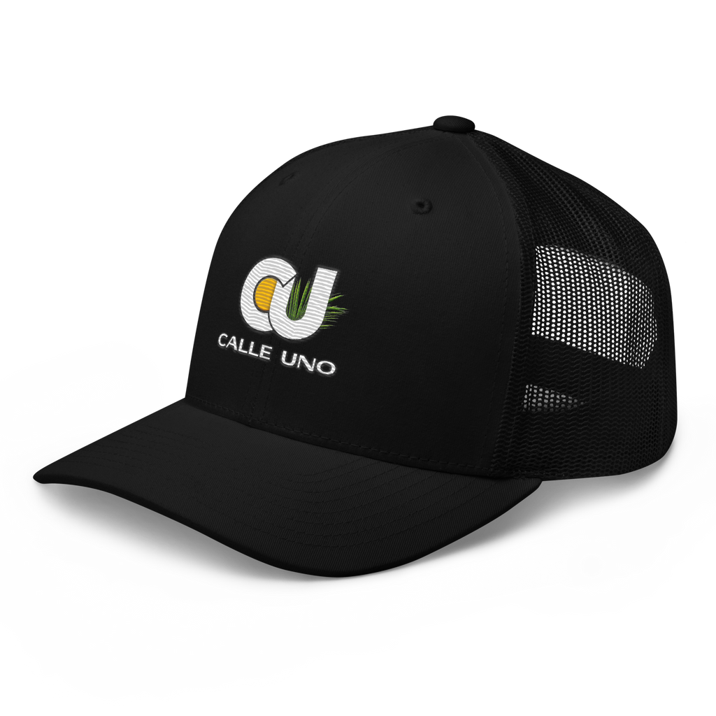 CALLE UNO La Primera Trucker Hat - Midnight Black
