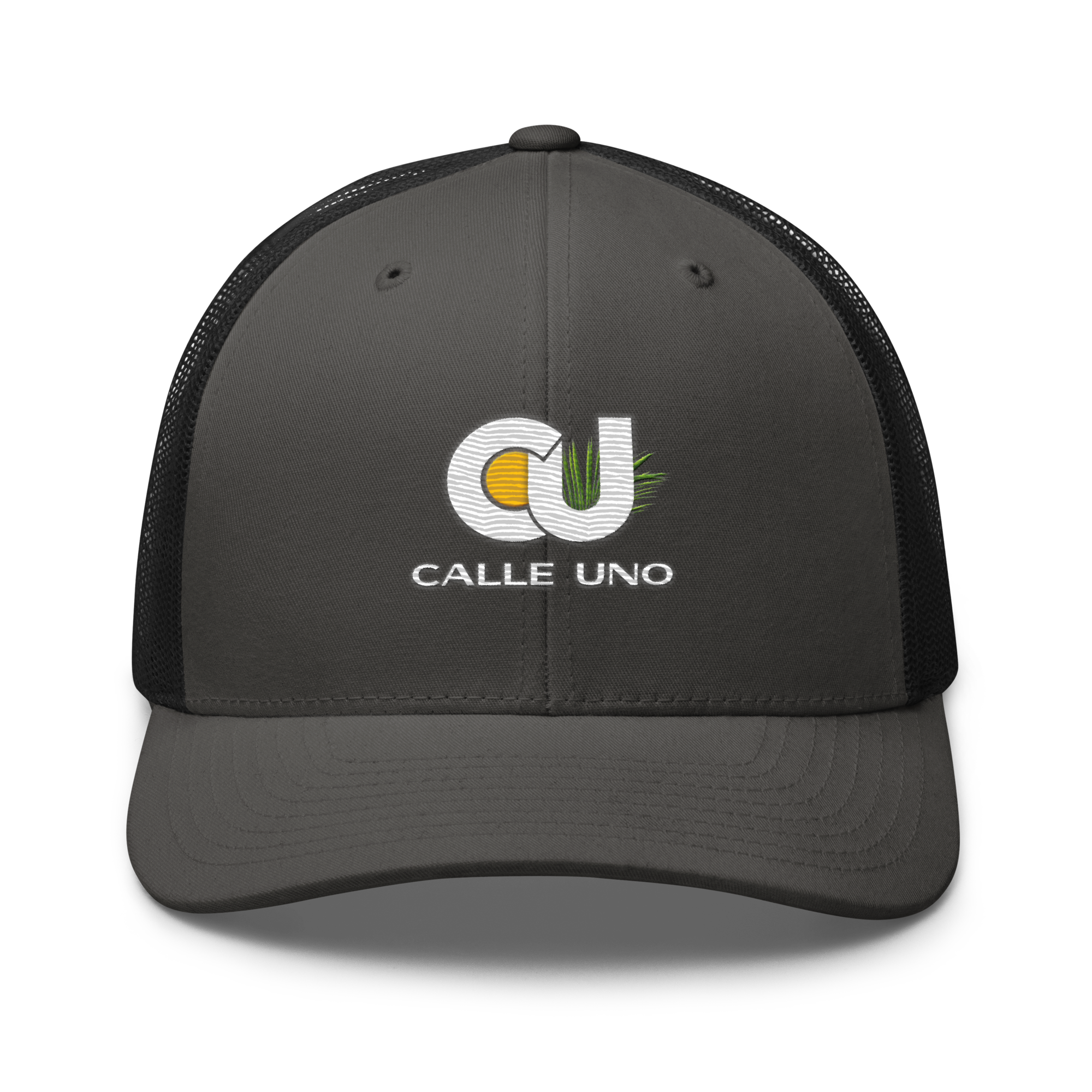 CALLE UNO La Primera Trucker Hat - Carbon Charcoal