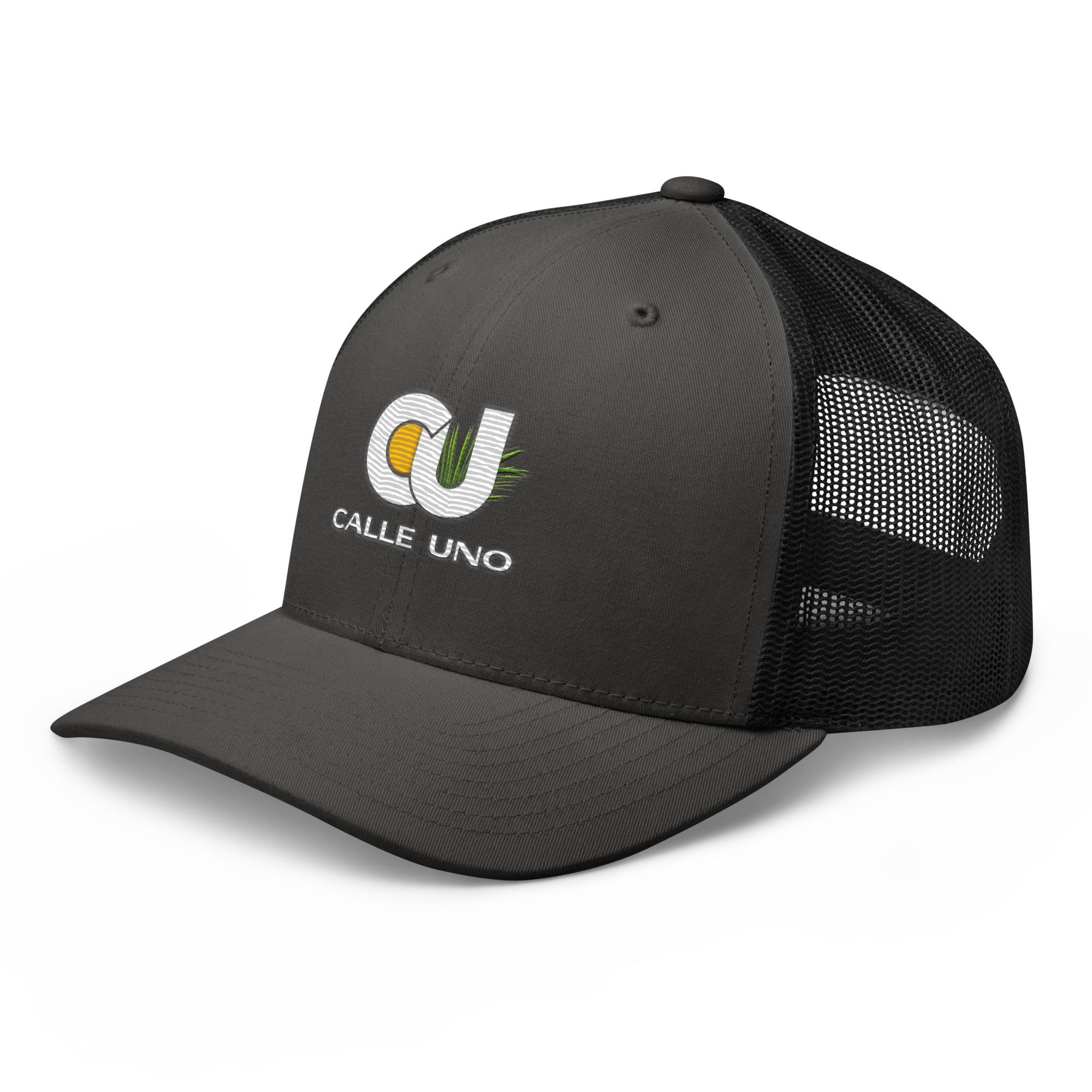 CALLE UNO La Primera Trucker Hat - Carbon Charcoal