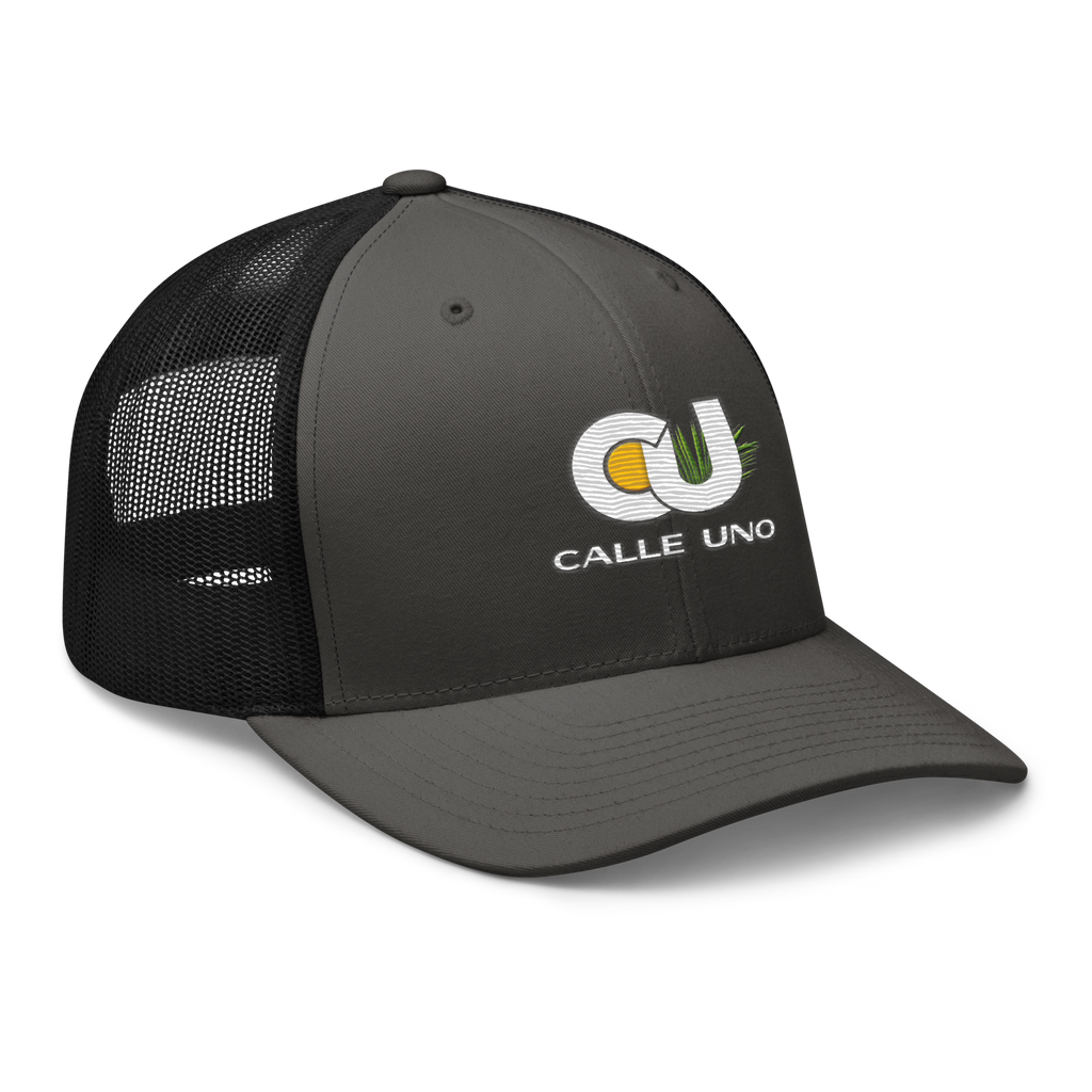 CALLE UNO La Primera Trucker Hat - Carbon Charcoal