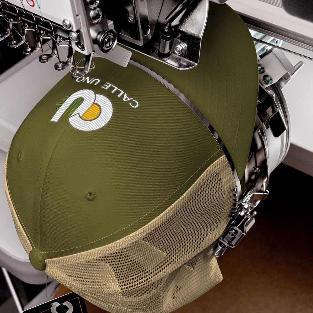 CALLE UNO La Primera Trucker Hat - Palm Khaki