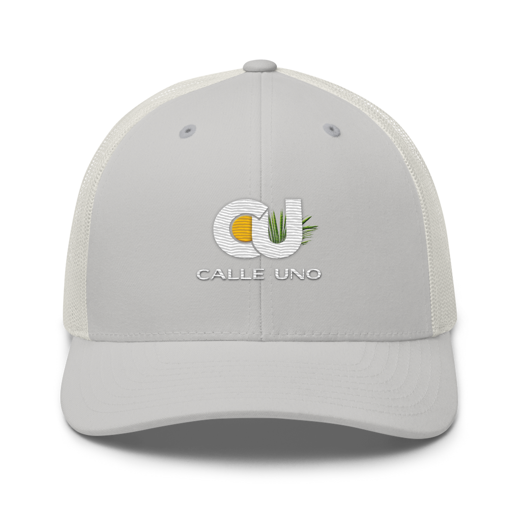 CALLE UNO La Primera Trucker Hat - Platinum Silver