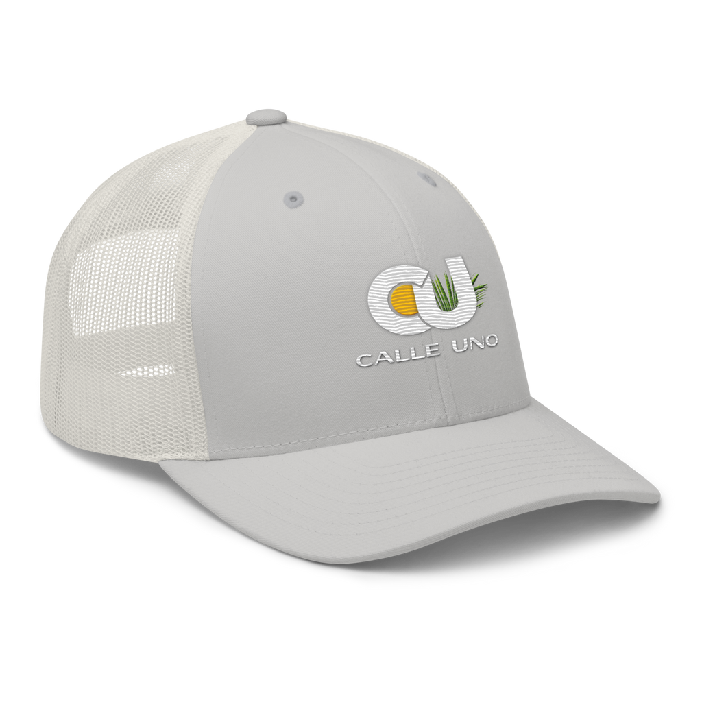 CALLE UNO La Primera Trucker Hat - Platinum Silver